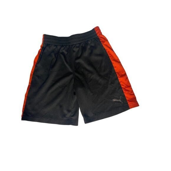 Puma Boys Shorts Size US 7 CA 7 Black and Red - Picture 1 of 13